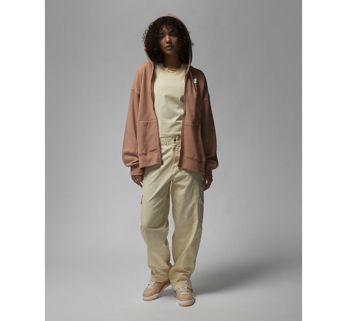 Кофта женские Jordan Flight Women's Fleece Full-Zip Hoodie (DV1393-215)