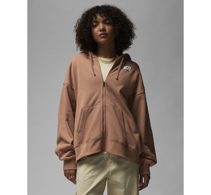 Кофта женские Jordan Flight Women's Fleece Full-Zip Hoodie (DV1393-215)