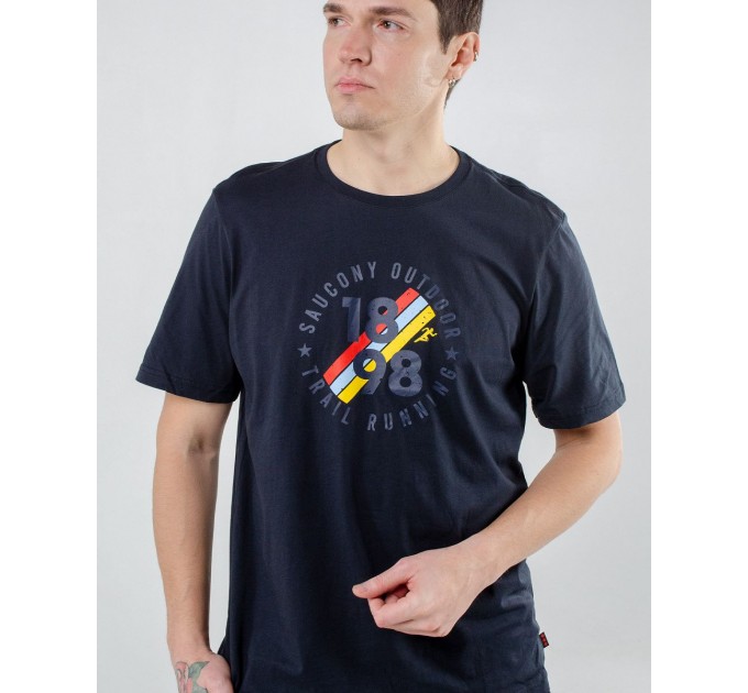Футболка Saucony Rested Short Sleeve 800258-BKSC
