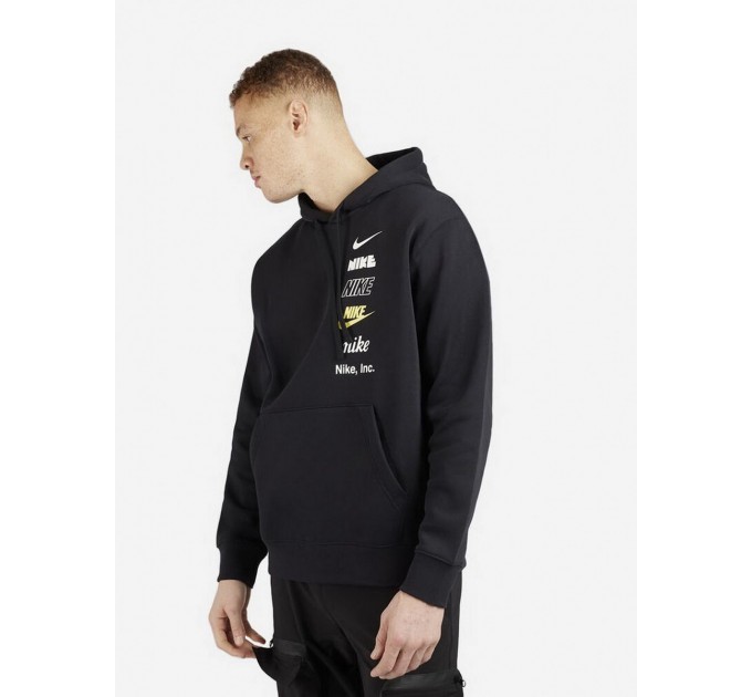 Кофта мужские Nike M Nk Club+ Bb Po Hoodie Mlogo Flc (DX0783-010)