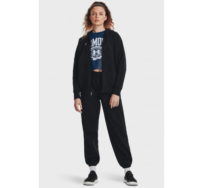 Кофта жіночі Under Armour Sweatshirt Ua Rival Fleece Fz Hoodie-Blk Black (1379497-001)