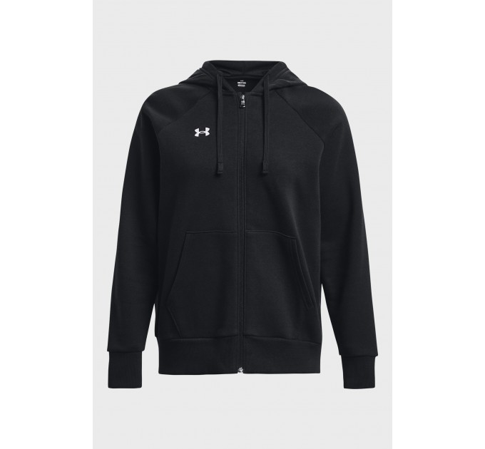Кофта жіночі Under Armour Sweatshirt Ua Rival Fleece Fz Hoodie-Blk Black (1379497-001)