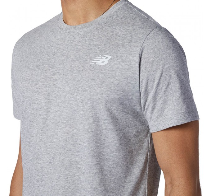 Футболка New Balance Heathertech MT11070AG
