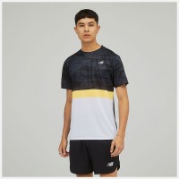 Футболка New Balance Striped Accelerate Ss MT03207BON