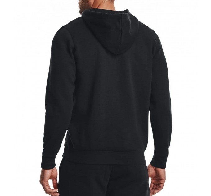Кофта чоловіча Under Armour Essential Fleece Fz Hood-Blk Black (1373881-001)