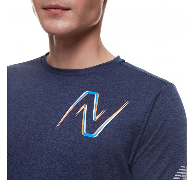Футболка New Balance Graphic Impact Run Ss MT21277ECR