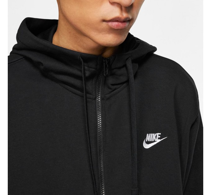 Бомбер чоловічий Nike M Nsw Club Hoodie Fz Ft (BV2648-010)