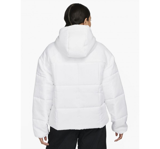 Куртка жіноча Nike Sportswear Classic Puffer Therma-Fit Loose Hooded Jacket (FB7672-100)