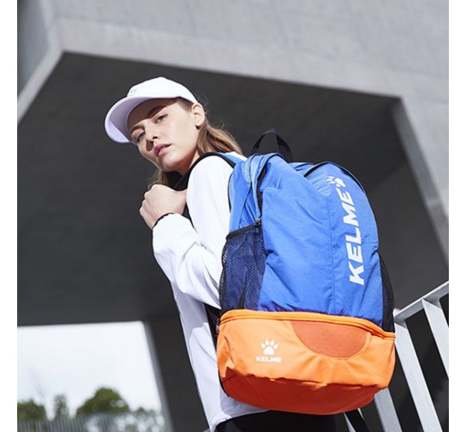Рюкзак Kelme MONTES 9891020.9439 цвет: синий/оранжевый