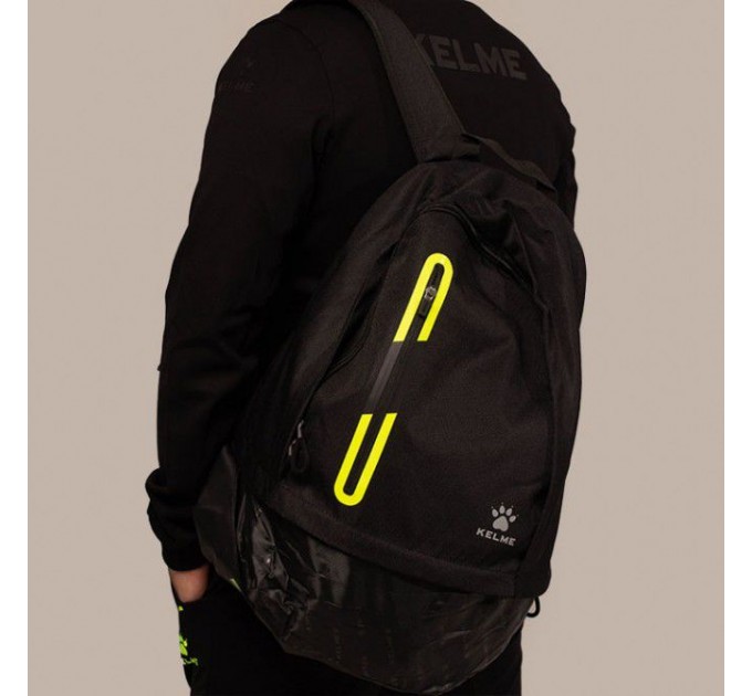 Рюкзак Kelme LINCE 9876006.9010 цвет: черный/салатовый