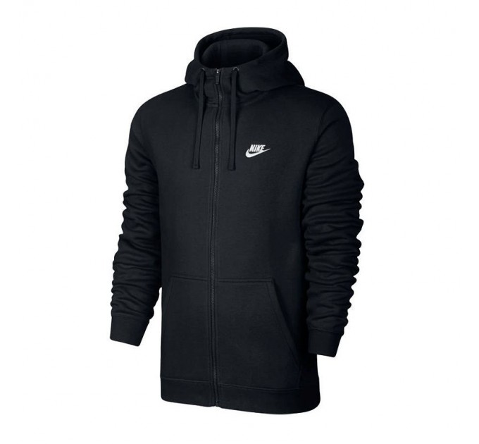 Реглан Nike NSW Club Hoodie FZ BB цвет:черный