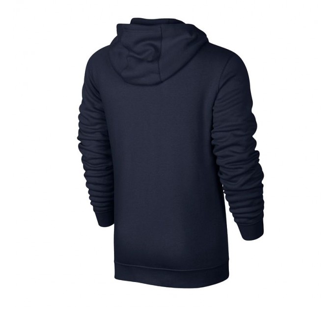 Реглан Nike NSW Club Hoodie FZ BB цвет: темно-синий