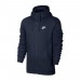 Реглан Nike NSW Club Hoodie FZ BB цвет: темно-синий