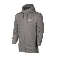 Реглан Nike NSW Club Hoodie FZ BB цвет: серый