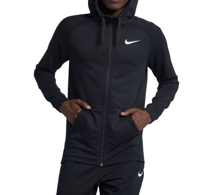 Реглан Nike Dry FZ Fleece Hoodie цвет: черный
