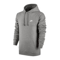 Худи Nike NSW Club Hoodie PO цвет: серый