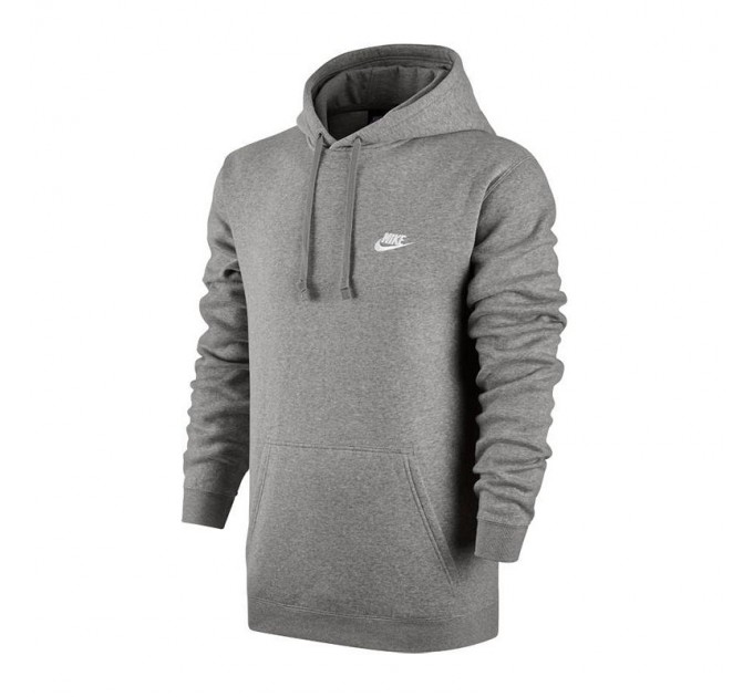 Худи Nike NSW Club Hoodie PO цвет: серый