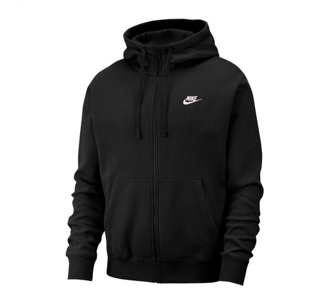 Бомбер чоловічий Nike M Nsw Club Hoodie Fz Bb (BV2645-010)