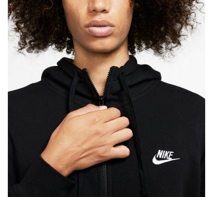 Бомбер чоловічий Nike M Nsw Club Hoodie Fz Bb (BV2645-010)