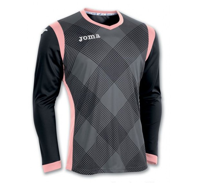 Вратарский свитер Joma DERBY 100007.100 черно-серо-розовый