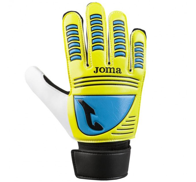 Вратарские перчатки Joma CALCIO 14 400364.060 желто-бирюзово-черные