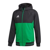 Парадная кофта adidas Tiro 17 цвет: зелено-черный
