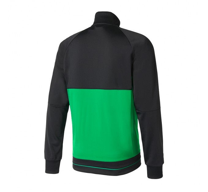 Тренировочная кофта adidas Tiro 17 цвет: черно-зеленый