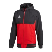 Парадная кофта adidas Tiro 17 цвет: красно-черный