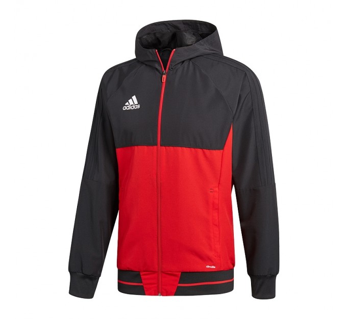 Парадная кофта adidas Tiro 17 цвет: красно-черный